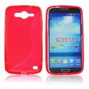 CUSTODIA GEL TPU SILICONE DOUBLE per SAMSUNG G386 GALAXY CORE LTE, G3518 COLORE ROSSO