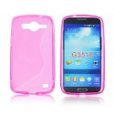 CUSTODIA GEL TPU SILICONE DOUBLE per SAMSUNG G386 GALAXY CORE LTE, G3518 COLORE ROSA