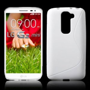 CUSTODIA GEL TPU SILICONE DOUBLE per LG G2 MINI COLORE BIANCO