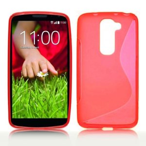 CUSTODIA GEL TPU SILICONE DOUBLE per LG G2 MINI COLORE ROSSO