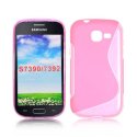 CUSTODIA GEL TPU SILICONE DOUBLE per SAMSUNG S7390 GALAXY FRESH, S7390 GALAXY TREND LITE COLORE ROSA