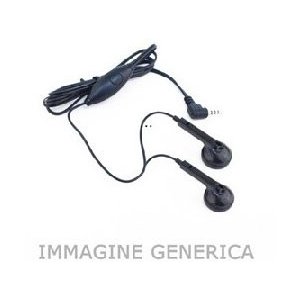 AURICOLARE STEREO con CONNETTORE JACK 2,5mm (SENZA GOMMINI) COLORE NERO (KS00.E51)