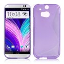 CUSTODIA GEL TPU SILICONE DOUBLE per HTC ONE 2 ( M8 ), ONE M8s COLORE VIOLA