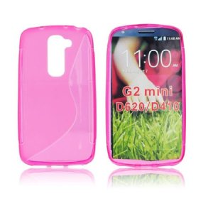 CUSTODIA GEL TPU SILICONE DOUBLE per LG G2 MINI COLORE ROSA