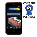 PELLICOLA PROTEGGI DISPLAY per ACER LIQUID Z4, LIQUID Z4 DUO CONFEZIONE 2 PEZZI