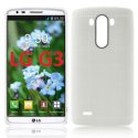 CUSTODIA GEL TPU SILICONE per LG G3 D850, D855, LS990 COLORE BIANCO EFFETTO PUNTINATO