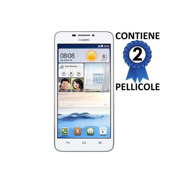 PELLICOLA PROTEGGI DISPLAY per HUAWEI ASCEND G630 CONFEZIONE 2 PEZZI