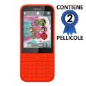 PELLICOLA PROTEGGI DISPLAY per NOKIA 225, NOKIA 225 DUAL SIM CONFEZIONE 2 PEZZI