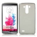 CUSTODIA GEL TPU SILICONE per LG G3 D850, D855, LS990 COLORE NERO-TRASPARENTE