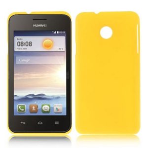 CUSTODIA BACK RIGIDA per HUAWEI ASCEND Y330 COLORE GIALLO