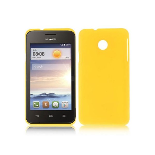 CUSTODIA BACK RIGIDA per HUAWEI ASCEND Y330 COLORE GIALLO