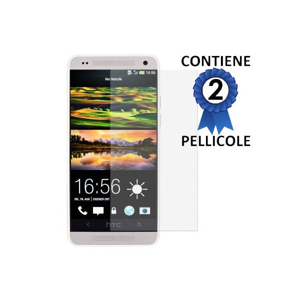 PELLICOLA PROTEGGI DISPLAY per HTC ONE 2 MINI, M8 MINI CONFEZIONE 2 PEZZI