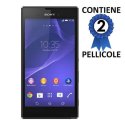 PELLICOLA PROTEGGI DISPLAY per SONY XPERIA T3 D5102, D5103, D5106 CONFEZIONE 2 PEZZI