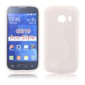 CUSTODIA GEL TPU SILICONE DOUBLE per SAMSUNG G310 GALAXY ACE STYLE COLORE BIANCO