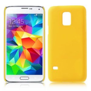 CUSTODIA BACK RIGIDA per SAMSUNG G800 GALAXY S5 MINI COLORE GIALLO