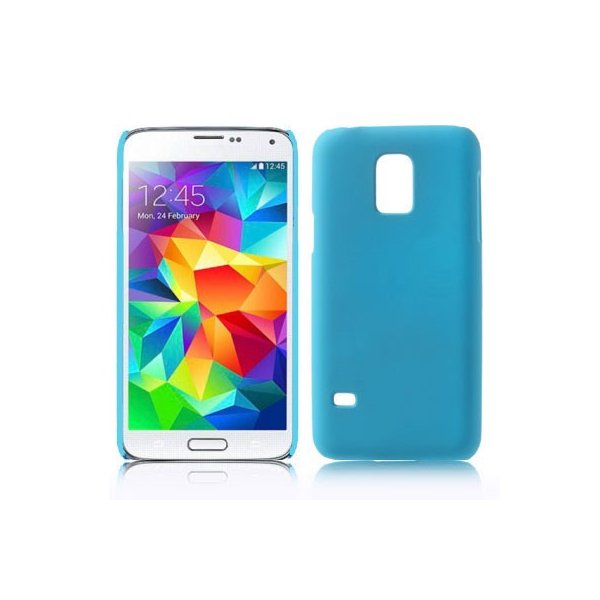 CUSTODIA BACK RIGIDA per SAMSUNG G800 GALAXY S5 MINI COLORE AZZURRO