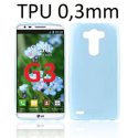 CUSTODIA GEL TPU SILICONE ULTRA SLIM 0,3mm per LG G3 D850, D855, LS990 COLORE AZZURRO TRASPARENTE