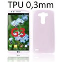 CUSTODIA GEL TPU SILICONE ULTRA SLIM 0,3mm per LG G3 D850, D855, LS990 COLORE ROSA TRASPARENTE