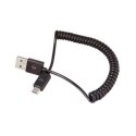 CAVO MICRO USB A SPIRALE COLORE NERO