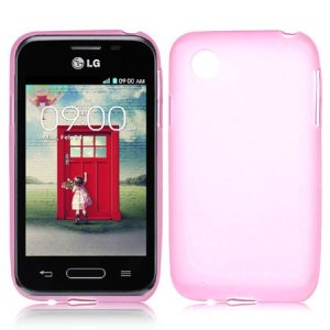 CUSTODIA GEL TPU SILICONE per LG L35 D150, L40 D160, L40 Dual Sim D170 COLORE ROSA