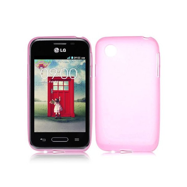 CUSTODIA GEL TPU SILICONE per LG L35 D150, L40 D160, L40 Dual Sim D170 COLORE ROSA