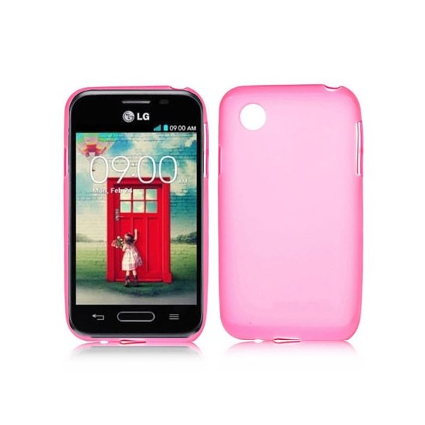 CUSTODIA GEL TPU SILICONE per LG L35 D150, L40 D160, L40 Dual Sim D170 COLORE FUCSIA