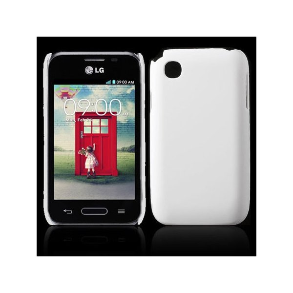 CUSTODIA BACK RIGIDA per LG LG L35 D150, L40 D160, L40 Dual Sim D170 COLORE BIANCO