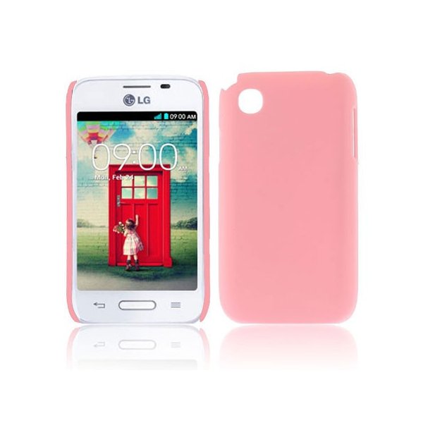 CUSTODIA BACK RIGIDA per LG L35 D150, L40 D160, L40 Dual Sim D170 COLORE ROSA