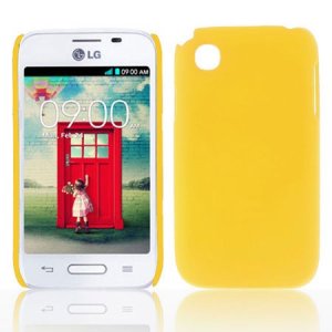 CUSTODIA BACK RIGIDA per LG L35 D150, L40 D160, L40 Dual Sim D170 COLORE GIALLO