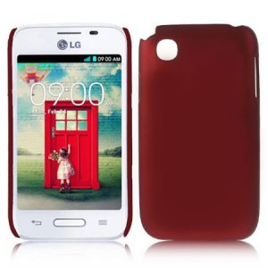 CUSTODIA BACK RIGIDA per LG L35 D150, L40 D160, L40 Dual Sim D170 COLORE BORDEAUX