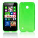 CUSTODIA GEL TPU SILICONE DOUBLE per NOKIA LUMIA 630 COLORE VERDE