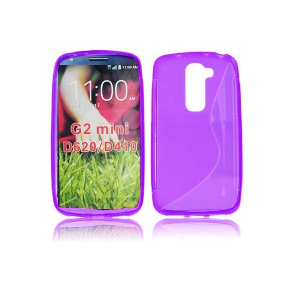 CUSTODIA GEL TPU SILICONE DOUBLE per LG G2 MINI COLORE VIOLA