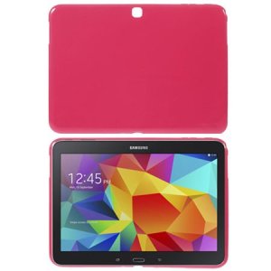 CUSTODIA GEL TPU SILICONE LUCIDO per SAMSUNG GALAXY TAB 4 10.1, SM-T530 COLORE ROSA