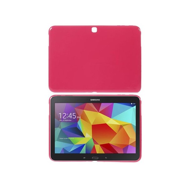 CUSTODIA GEL TPU SILICONE LUCIDO per SAMSUNG GALAXY TAB 4 10.1, SM-T530 COLORE ROSA