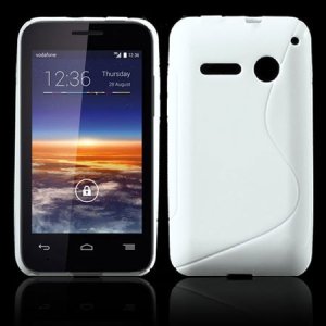 CUSTODIA GEL TPU SILICONE DOUBLE per VODAFONE SMART 4 MINI 785 COLORE BIANCO