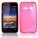 CUSTODIA GEL TPU SILICONE DOUBLE per VODAFONE SMART 4 MINI 785 COLORE ROSA