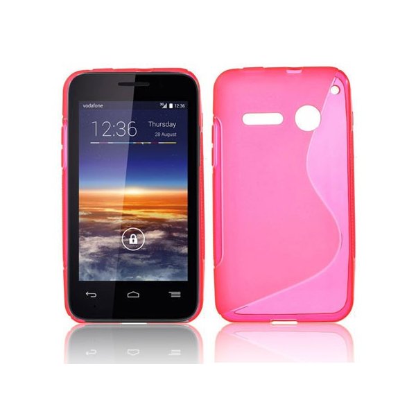 CUSTODIA GEL TPU SILICONE DOUBLE per VODAFONE SMART 4 MINI 785 COLORE ROSA