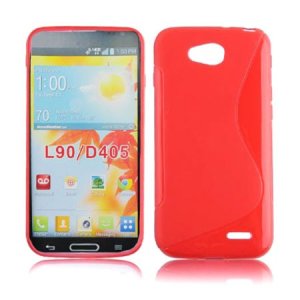 CUSTODIA GEL TPU SILICONE DOUBLE per LG L90 DUAL D410 COLORE ROSSO