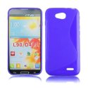 CUSTODIA GEL TPU SILICONE DOUBLE per LG L90 DUAL D410 COLORE BLU