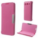 CUSTODIA FLIP ORIZZONTALE per HUAWEI ASCEND G510, U8951 DAYTONA COLORE ROSA