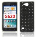 CUSTODIA BACK RIGIDA CON BRILLANTINI per HUAWEI ASCEND G620, C8816 COLORE NERO (NO G620 4G)