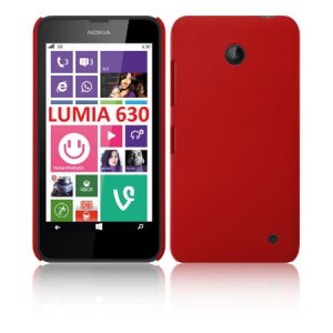 CUSTODIA BACK RIGIDA per NOKIA LUMIA 630 COLORE ROSSO