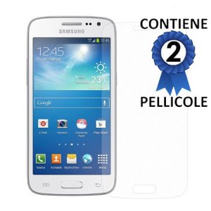 PELLICOLA PROTEGGI DISPLAY per SAMSUNG G386 GALAXY CORE LTE, G3518 CONFEZIONE 2 PEZZI