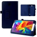 CUSTODIA BOOK PELLE per SAMSUNG GALAXY TAB 4 7.0, SM-T230, 7" POLLICI CON STAND E PORTA PENNA COLORE BLU