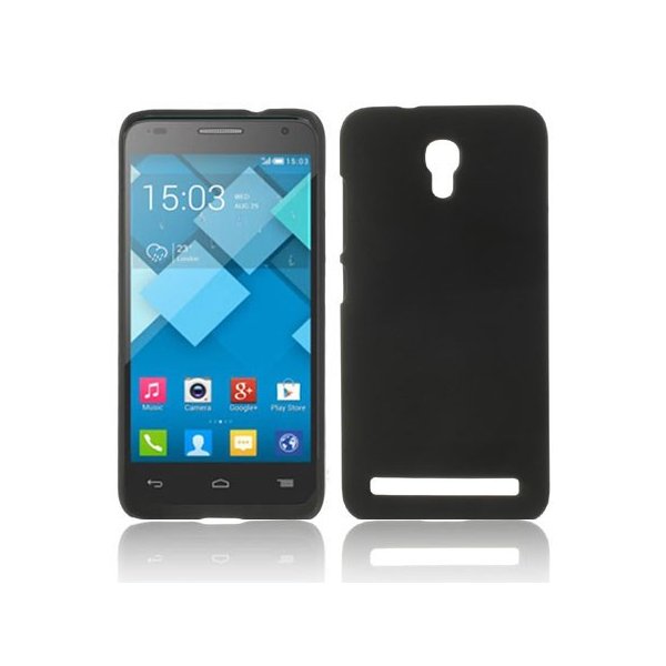 CUSTODIA BACK RIGIDA per ALCATEL ONE TOUCH 6036 IDOL 2 MINI S COLORE NERO