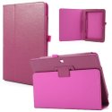 CUSTODIA BOOK ORIZZONTALE PELLE per ASUS MeMO PAD 10, ME102A, 10" POLLICI CON STAND E PORTA PENNA COLORE ROSA