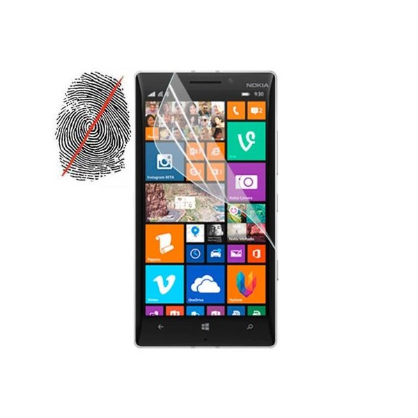 PELLICOLA PROTEGGI DISPLAY ANTI IMPRONTA per NOKIA LUMIA ICON 929, LUMIA 930