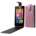 CUSTODIA FLIP VERTICALE PELLE per NOKIA LUMIA ICON 929, LUMIA 930 COLORE ROSA