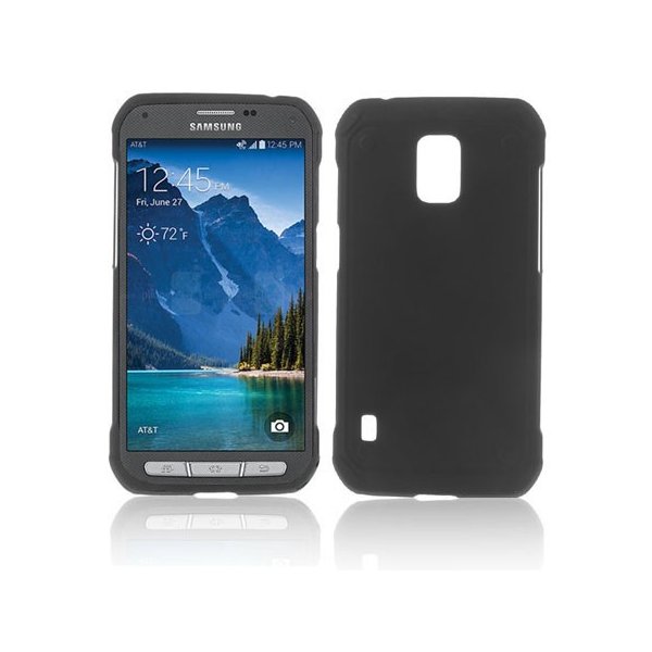 CUSTODIA BACK RIGIDA per SAMSUNG G870 GALAXY S5 ACTIVE COLORE NERO