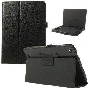 CUSTODIA BOOK ORIZZONTALE PELLE per ACER ICONIA A1-830 7.9, 7,9" POLLICI CON STAND E PORTA PENNA COLORE NERO